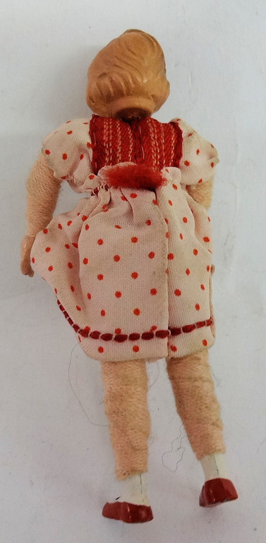 Caco 5018400 Puppe "Frau in geblümten blauen Kleid" 1:12 für Puppenhaus NEU # 